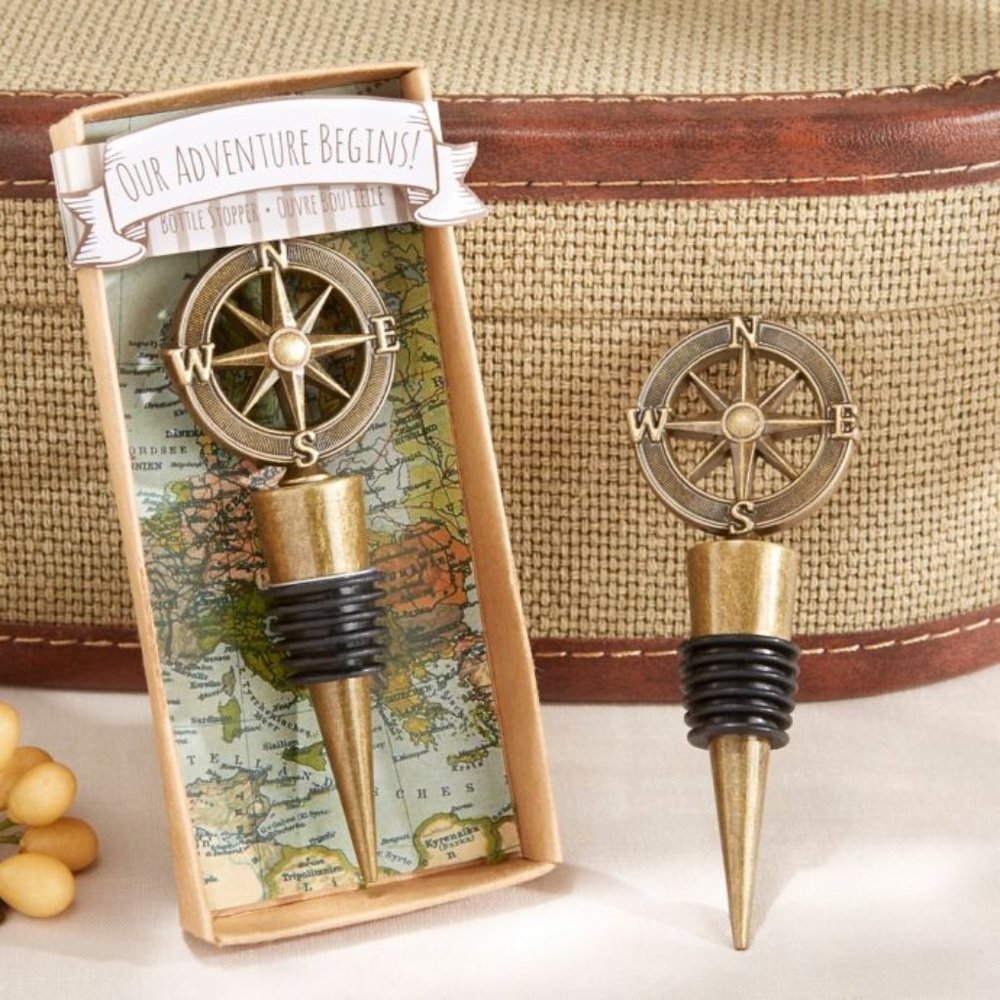 💕3/$25 💕 NWT Kate Aspen "Our Adventure Begins" Travelers Bottle Stopper